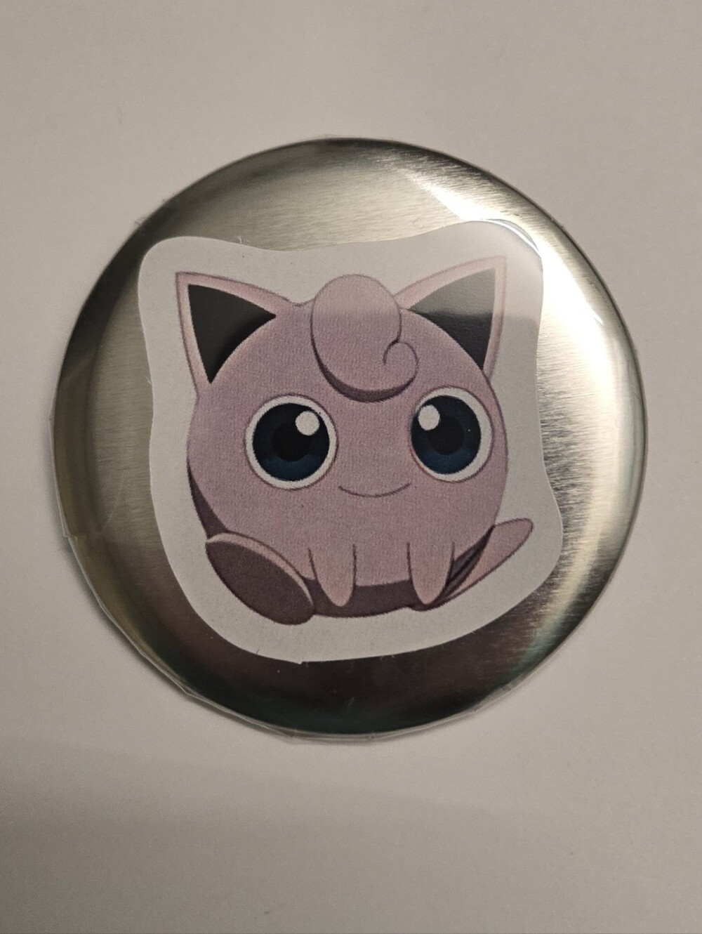 Handcrafted Jigglypuff Pokémon 2.25" Pin Button